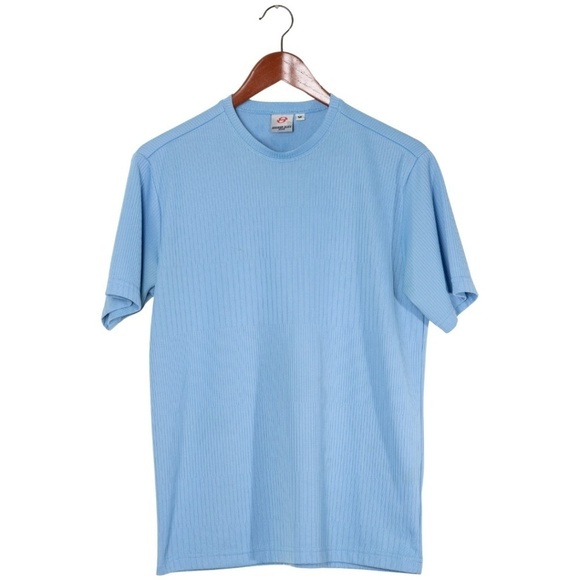 anchor blue Other - Anchor Blue Ribbed Shirt Baby Blue Medium 90s Fitted Eurotrash Classic